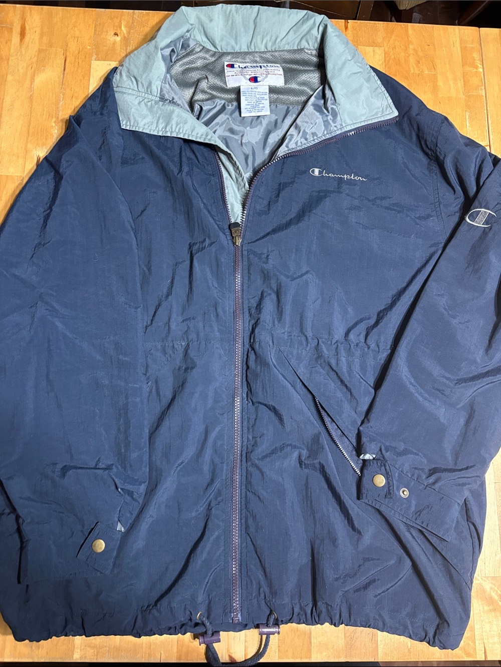 Champion Navy Windbreaker Jacket